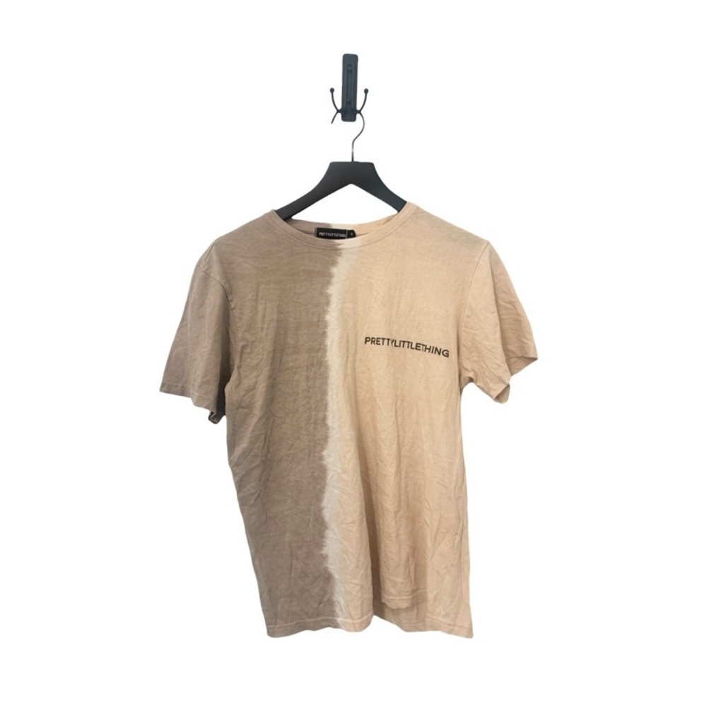 PRETTYLITTLETHING Tan Tie-Dye Short-Sleeve T-Shirt